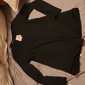 Black womans blouse size XS lightweight